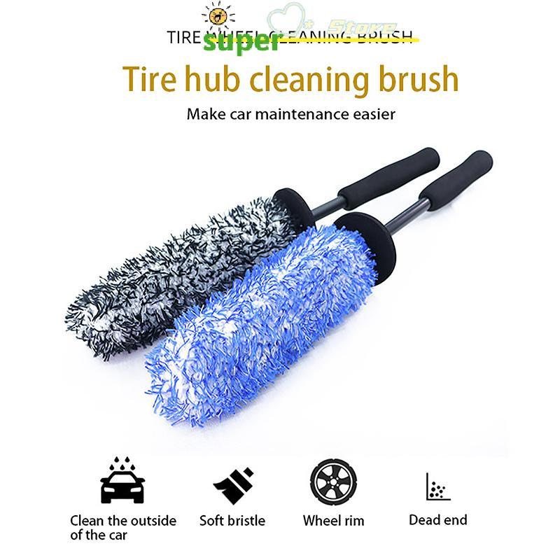Glowingbubbles Rodas Escova Lavagem De Carro Super Microfibra Premium Alça Antiderrapante Fácil De Limpar Jantes Raios R
