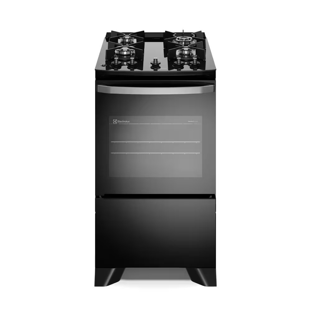 Fogão FE4GB 4 Bocas Efficient Mesa de Vidro PerfectCook Electrolux