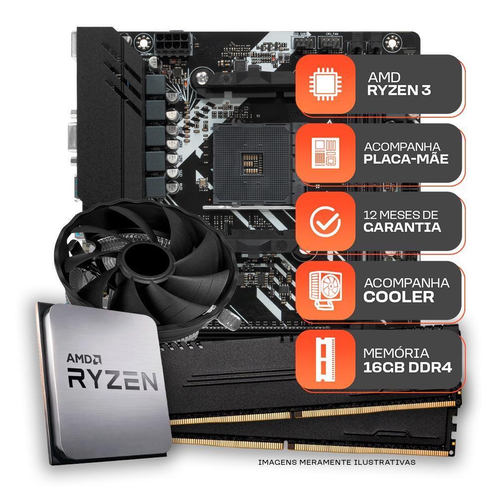 Kit Upgrade Gamer, AMD Ryzen 3 3200G, A320M, 16GB DDR4