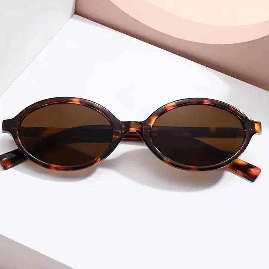 Óculos Oval Retrô Tartaruga Blogueira Nova Moda Vintage