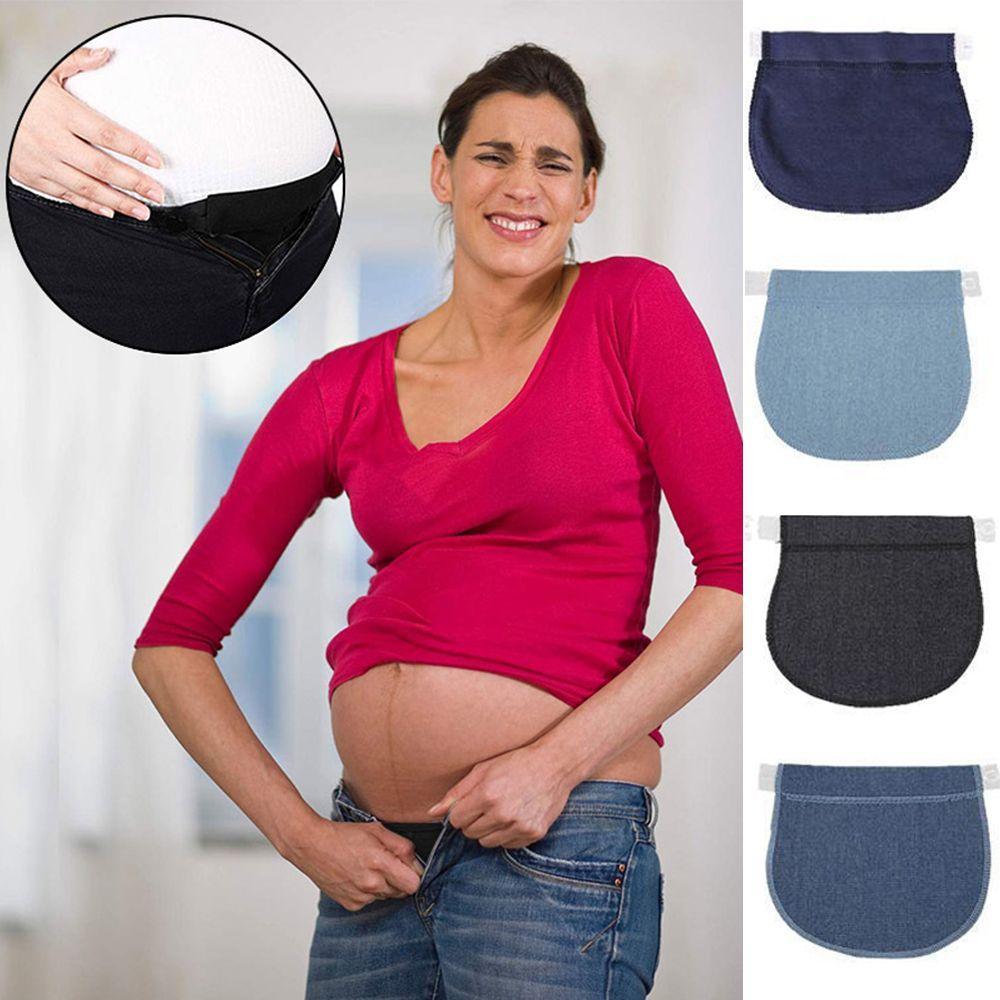 Cinto De Maternidade Extensão De Cintura Feminino Ajustável Suporte Para Gravidez Alongamento Calças Pano Estendido