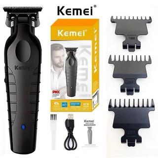 Máquina de Acabamento Profissional Kemei KM-2299 Aparador Elétrico Recarregável Bivolt para Barbeiro