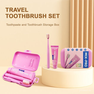 Portátil Viagem Limpeza Profunda Escova De Higiene Oral Kit Cuidados Orais Dentes Ferramenta Língua
