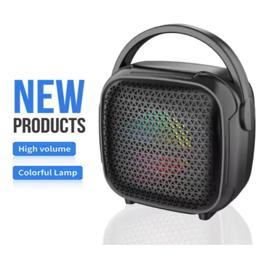 Mini Karaokê Portátil Bluetooth Infantil c/ Microfone Sem Fi