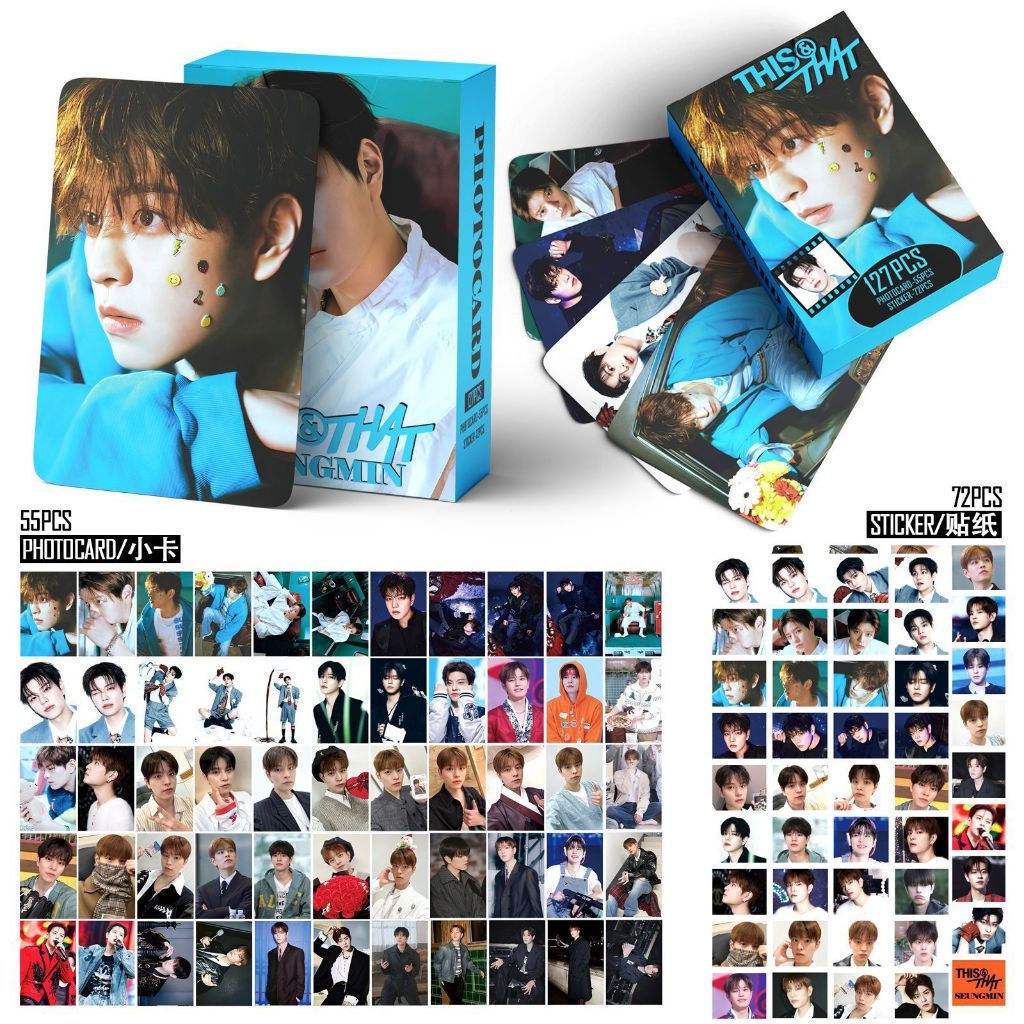 KPOP 127 Peças/Caixa Stray Kids Solo Seungmin Photocards LOMO Collection Card XKE4 WGFE