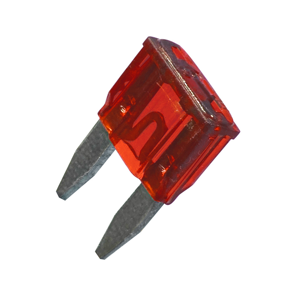 Cartela 10 Fusíveis Mini Lâmina 10a Vermelho Trfus317010