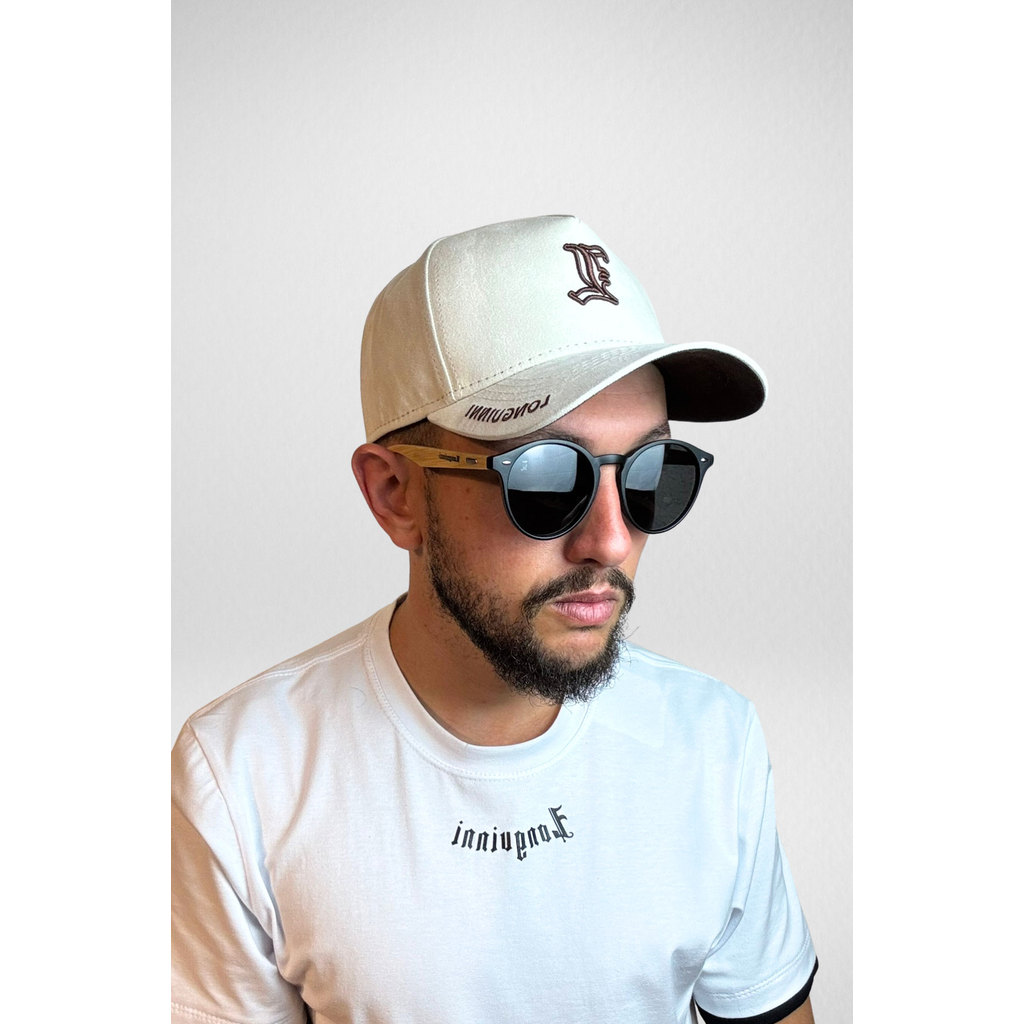 Boné Masculino Side Premium Branco camurça