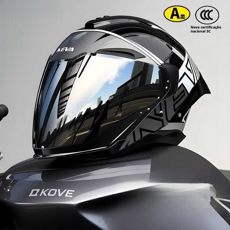 Capacete Integral Bluetooth Fechado com Dupla Viseira