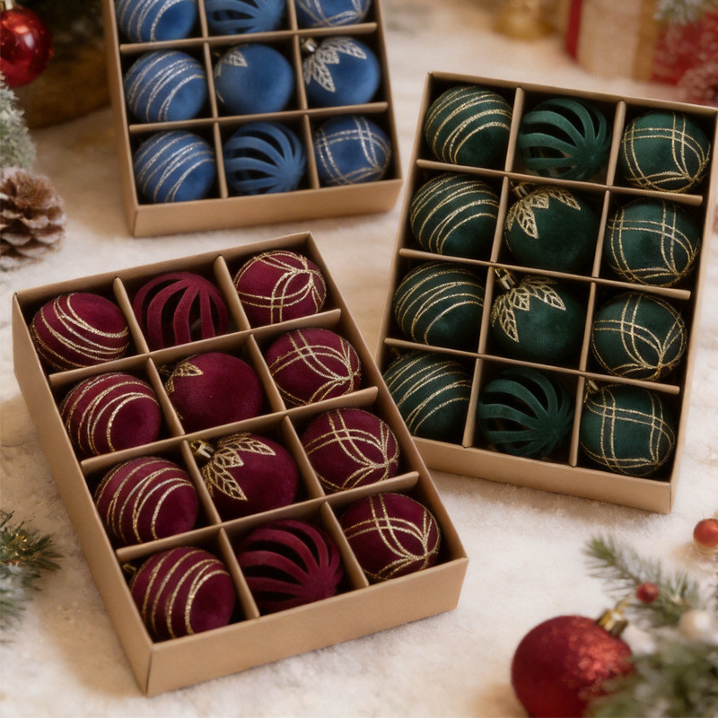 2026 Novo Estilo Reunindo 6cm Bola de Natal Decoração de Natal Decorações de Natal