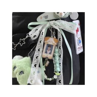 Fita Bowknot mochila pingente renda amor coração fita saco pingente Multi-elemento chaveiro bonito de alto valor