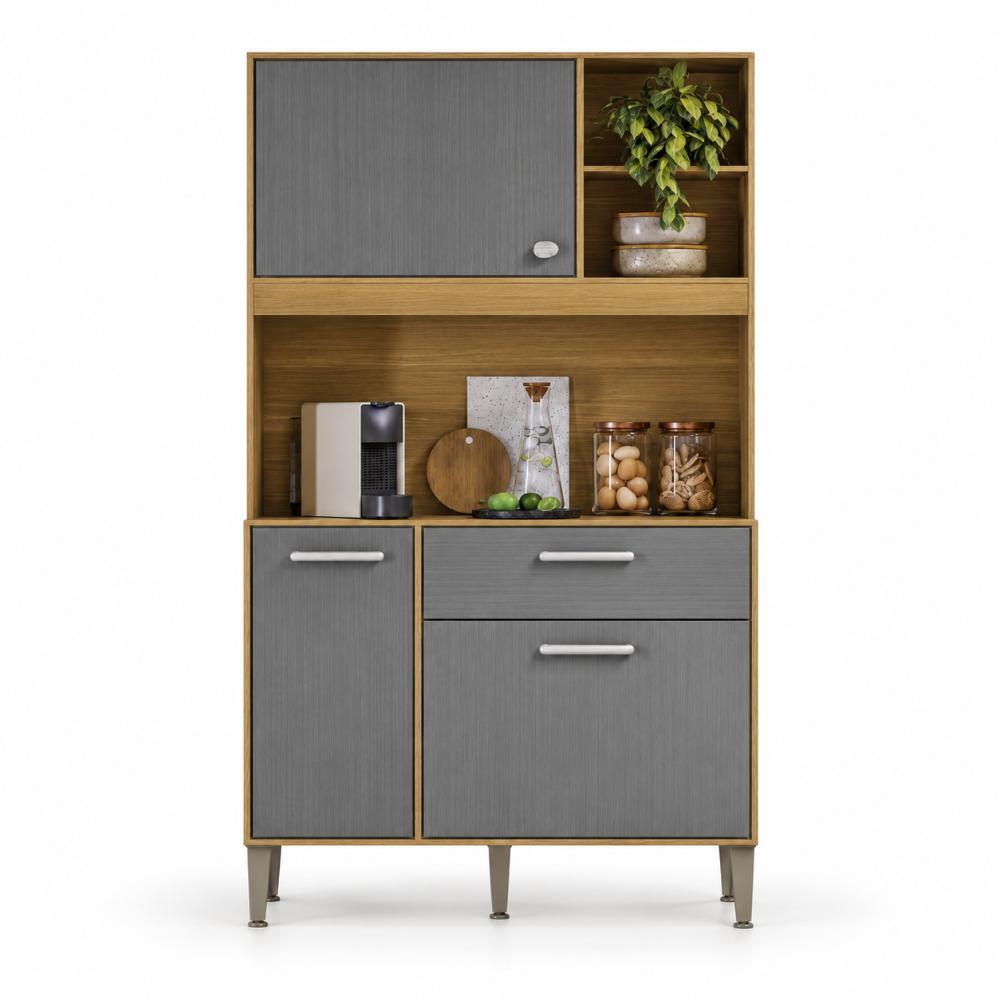 Armário De Cozinha Compacta 3 Portas 3 Nichos Yogi