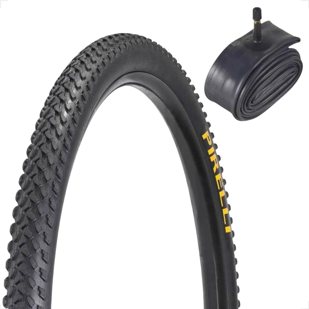 Pneu Bicicleta Mtb Pirelli Aro 26 x 2.0 Scorpion MB2 Balão Cravo Banda Leve + Camara de ar Shiver