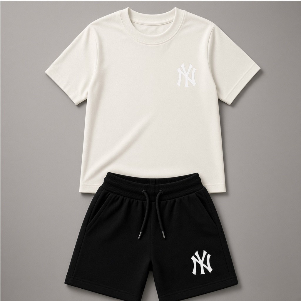 Conjunto Menino Infantil ki Bermuda Camiseta short Roupa Infantil Verão Estilosa e Confortável criança