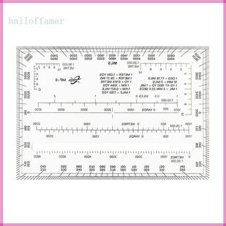 Halloffamer Mapa Topográfico Escala Coordenada Transferidor Clara 1 5000 1 25000 Ferramenta Medição