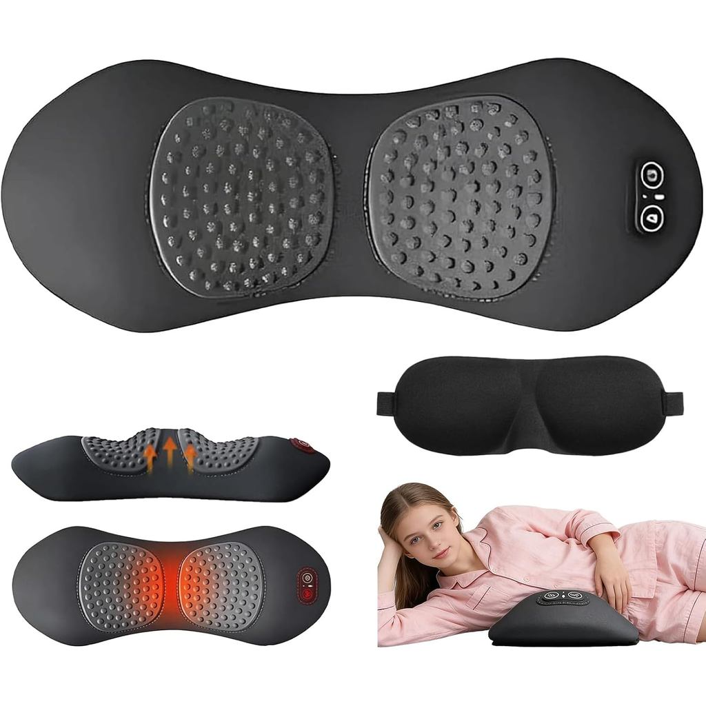 CureTripleFusionMassager, Almofada Original Cure com Vibração, Aquecimento e Design Ergonômico