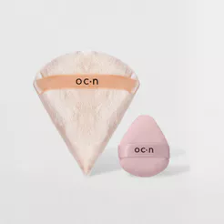 Kit Esponja de Maquiagem Powder Puff + Esponja Mini Powder Puff (2 Produtos)