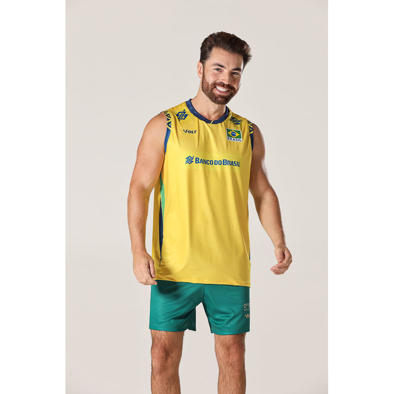 Regata Jogo 1 2025 Vôlei Brasil Oficial Masculina Volt