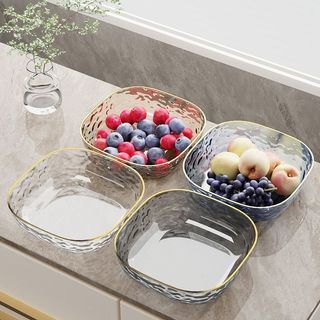 Prato de frutas para sala de estar, elegante, com divisória para ossos, luxo discreto, para escritório, espesso, para ba