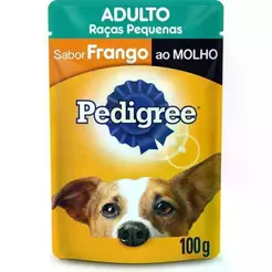 Ração Úmida Pedigree Sachê para Cães Adultos de Raças Pequenas – Frango ao Molho 100 g