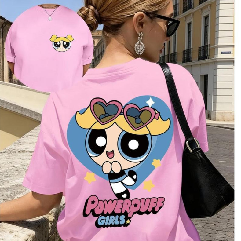 Camiseta T-shirt Feminina Meninas Poderosas Lindinha 100% Algodão Premium Tendência Confortável