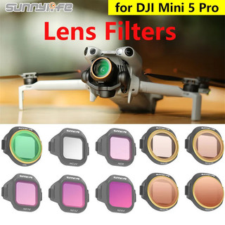 Filtro de lente ND Sunnylife para DJI Mini 5 Pro, conjunto de filtros de lentes de vidro óptico ND8 ND16 ND32 ND64 MCUV 