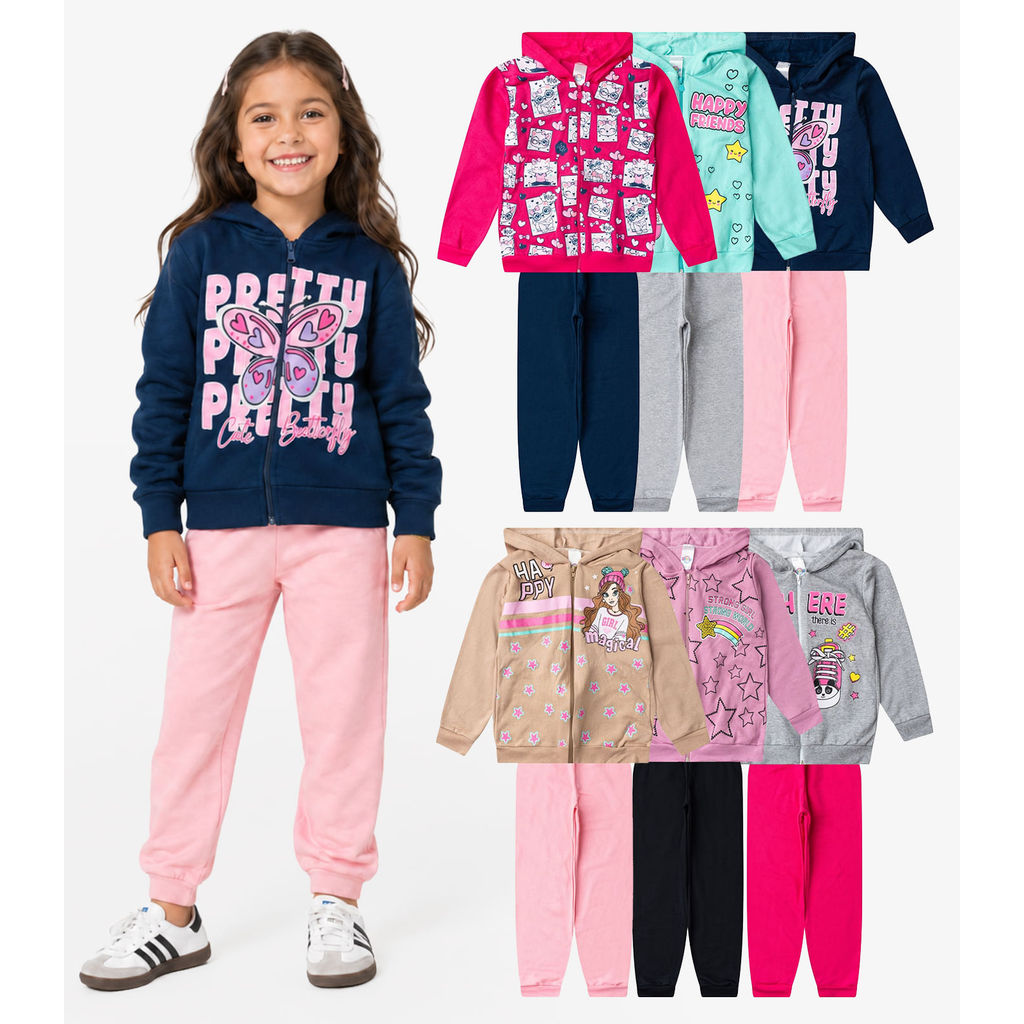 Conjunto Menina Moletom E Calça Sortido Select Sortida