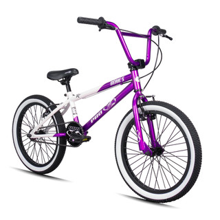 Bicicleta Bmx Aro 20 Retro ProX Serie 5 Pneu Balão Roxo Branco