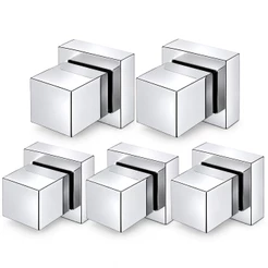 Kit de 5 Acabamentos para Registro Quadrado em Metal 1/2 ou 3/4 Padrão Deca Cromado