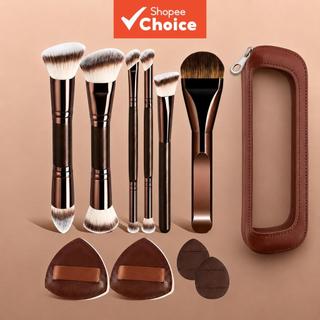 Conjunto De Pincéis De Maquiagem De Alumínio 7/8/11/19 Unidades – Blush Em Pó De Base Sintética Macia , Kit Versátil Pro
