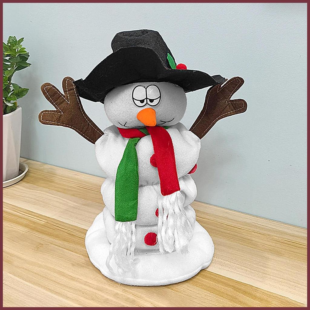 Dança Boneco De Neve Interativo Elétrico Boneca De Pelúcia Brinquedo Com Música Natal Brinquedos Para Casa Sala Estar Ma