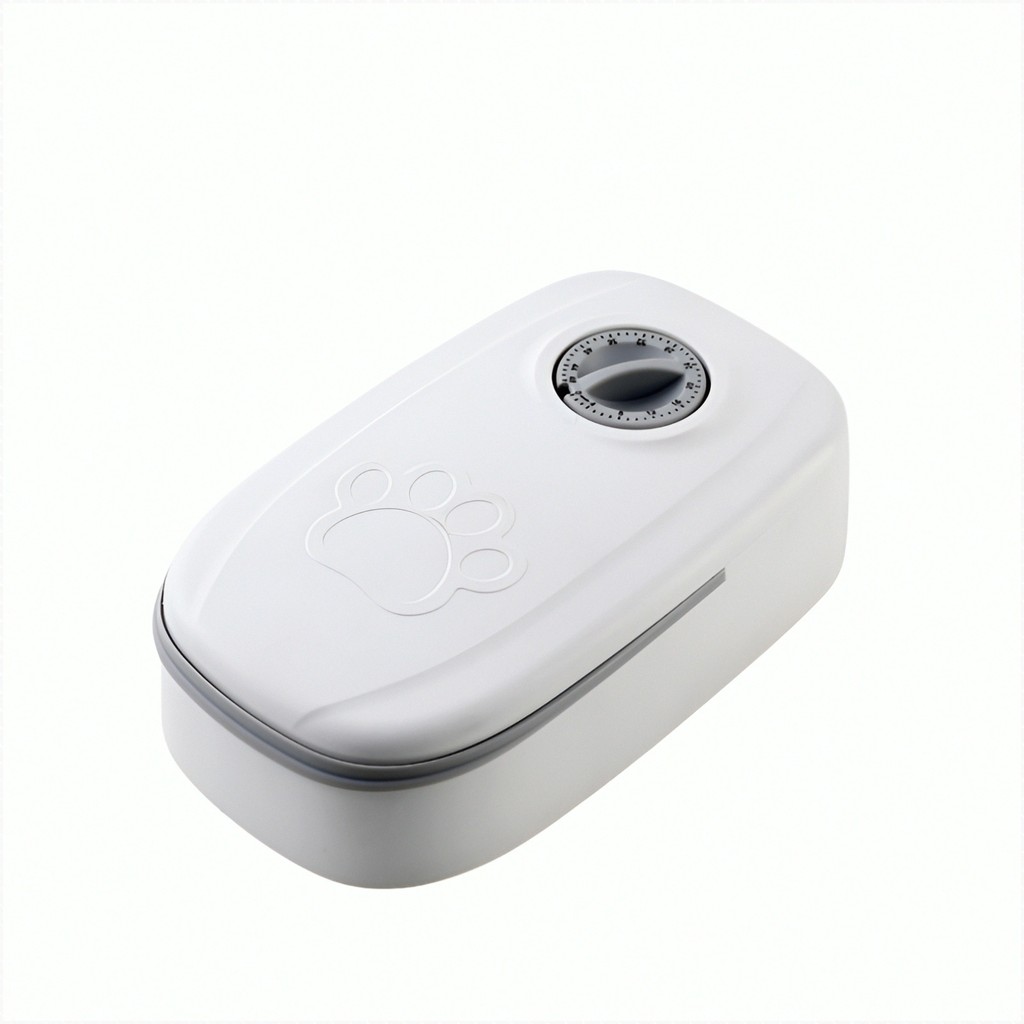 Alimentador automático inteligente para cães e gatos com compartimento duplo para ração seca e úmida, temporizador progr