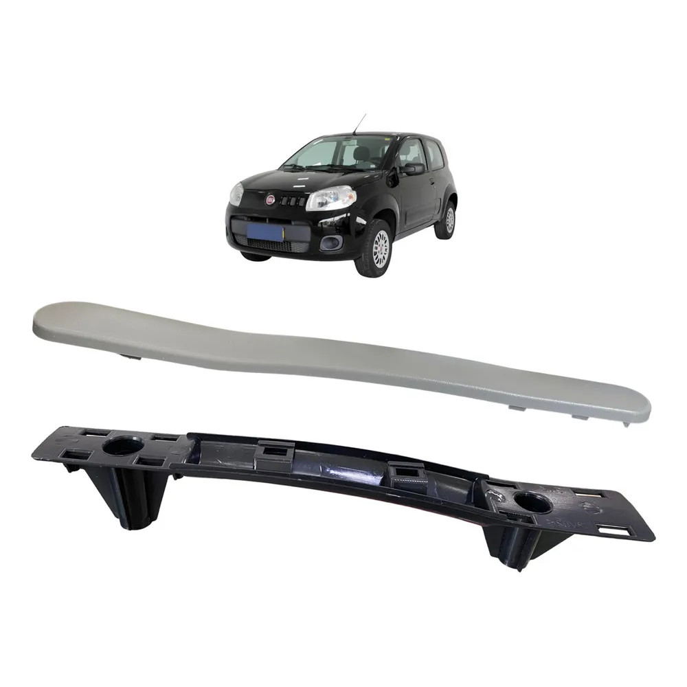2x Kit Puxador Moldura Vidro Elétrico Carro 2 Portas
