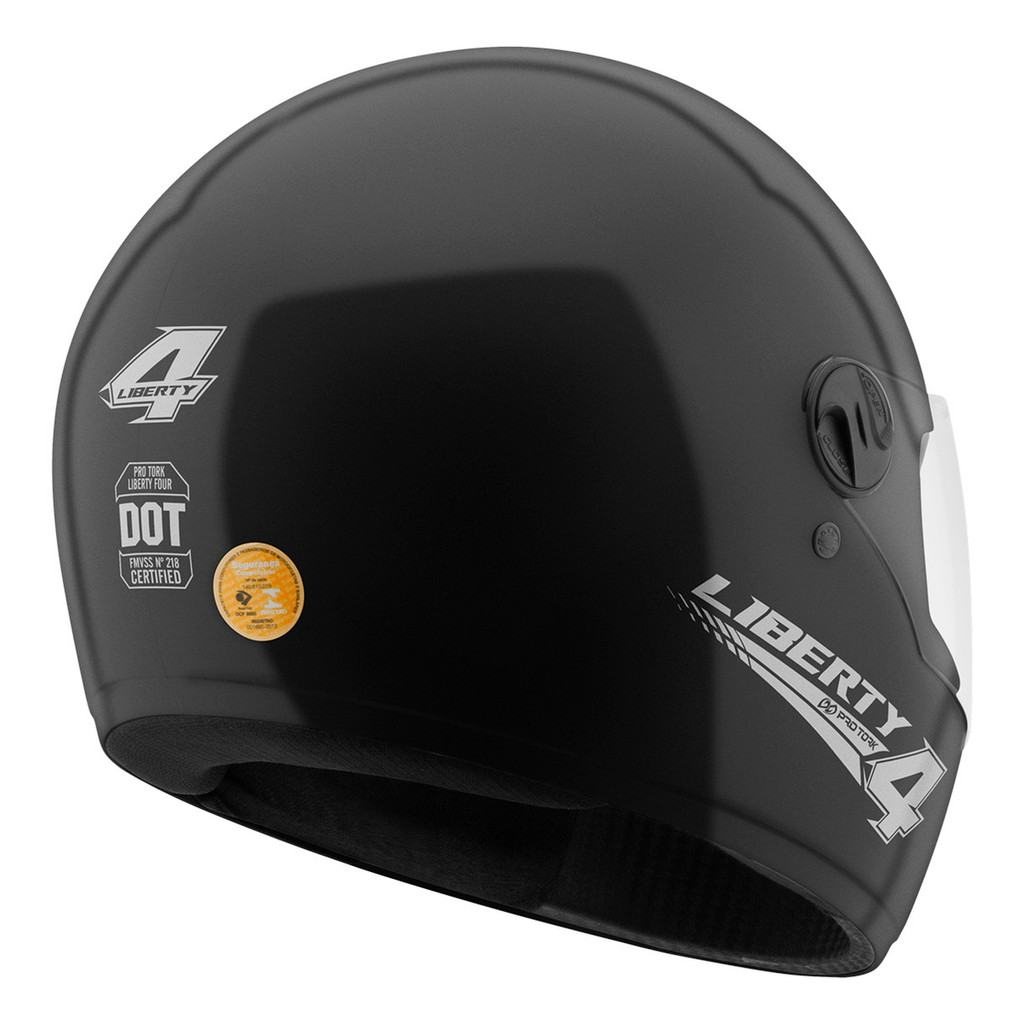 Capacete Moto Fechado Liberty Four Preto Brilho Pro Tork