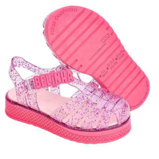 Sandalia Plataforma Infantil Meninas canal Belinha kidy Com Glitter em Oferta na Shopee