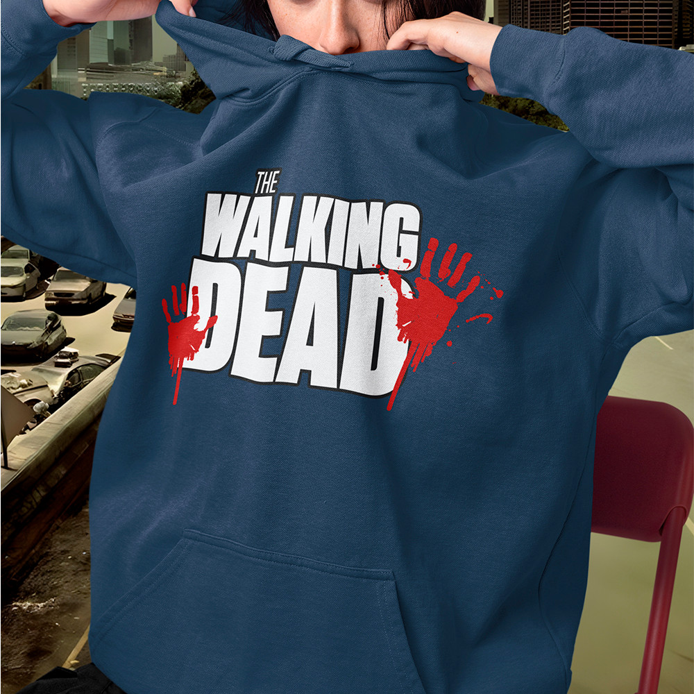Moletom The Walking Dead Blusa De Frio Série TWD Agasalho Com Capuz Casaco Unissex Algodão Premium