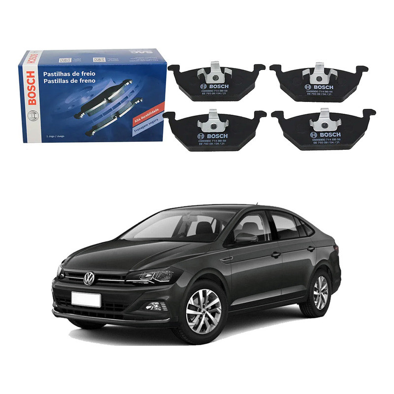 Pastilha Freio Dianteira Bosch Virtus 1.6 2018 A 2022 em Oferta na Shopee