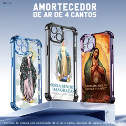 Capinha Para iPhone 17 17E 16 16E 15 14 13 12 11 XR 7 8 SE Pro Max Plus Capa Case Estampada Anti Choque Protetora FS0618