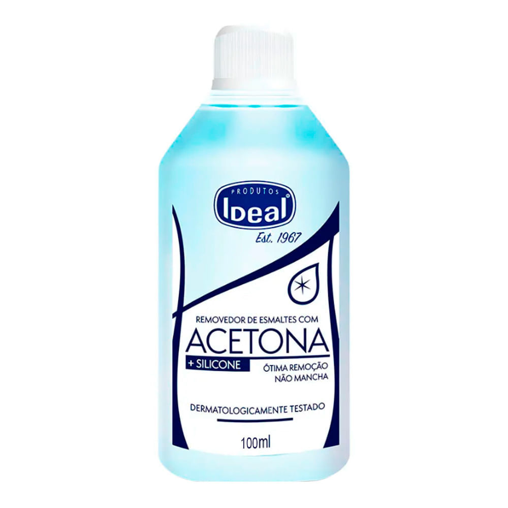 Removedor de Esmalte Ideal à Base de Acetona 100ml em Oferta na Shopee