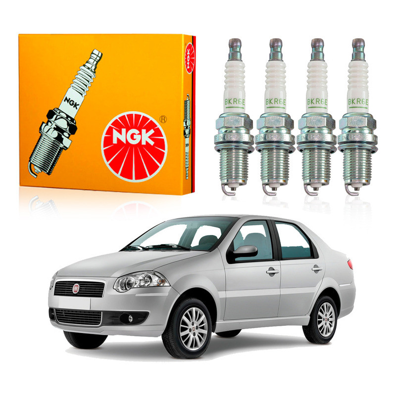 Jogo Velas Ngk Siena 1.0 1.3 1.4 8v 2008 A 2012 em Oferta na Shopee