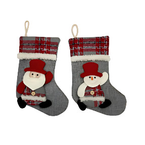 Meia Decorativa de Natal Elegante para Decoração