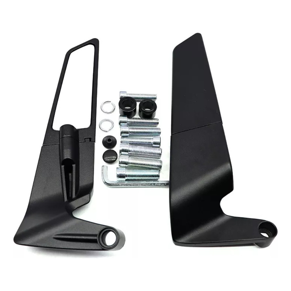 Espelho Retrovisor Modificado Para Motocicleta, Adequado Para Refletor De Asa Fixa Universal Kawasaki Yamaha Honda
