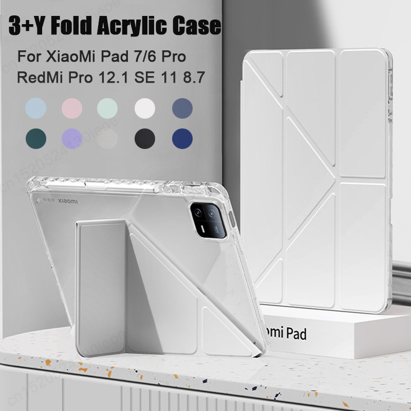 Para Xiaomi RedMi Pad 2 SE 11 8.7 Pro 12.1 Polegada Caso Acrílico Volta Tablet C