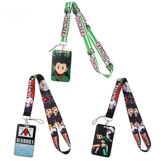 SENGONG Anime Hunter X Estojo De Cartão De Estudante Caçador Capa Protetora Com Cordão