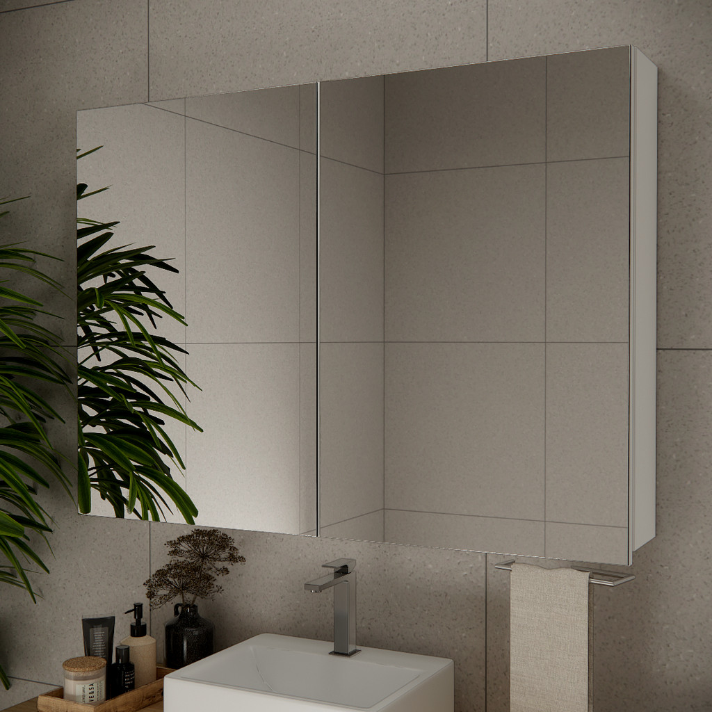 ESPELHEIRA DE BANHEIRO NATURE 110CM ESTILARE ESP4034 BRANCO LS em Oferta na Shopee