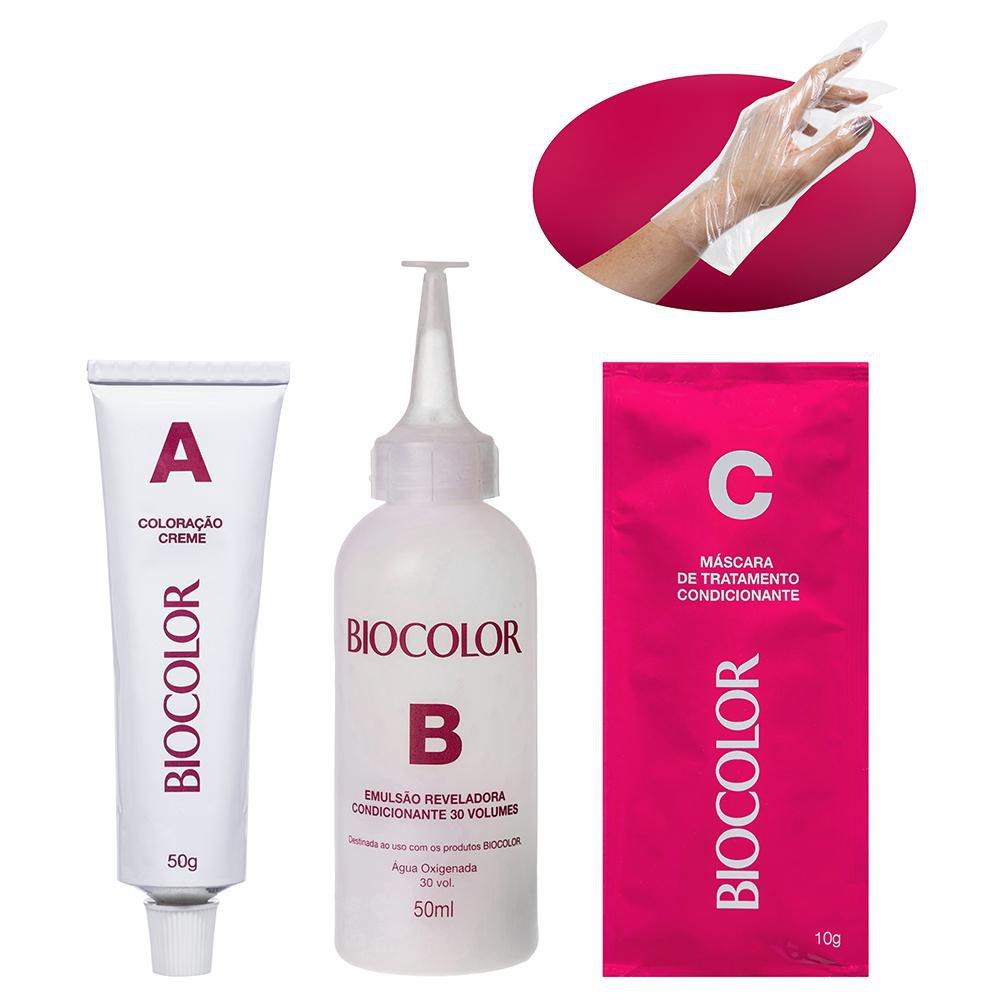 Detalhes do Tinta de Cabelo Biocolor Mini Kit Louro Claro Radiante 8.0
