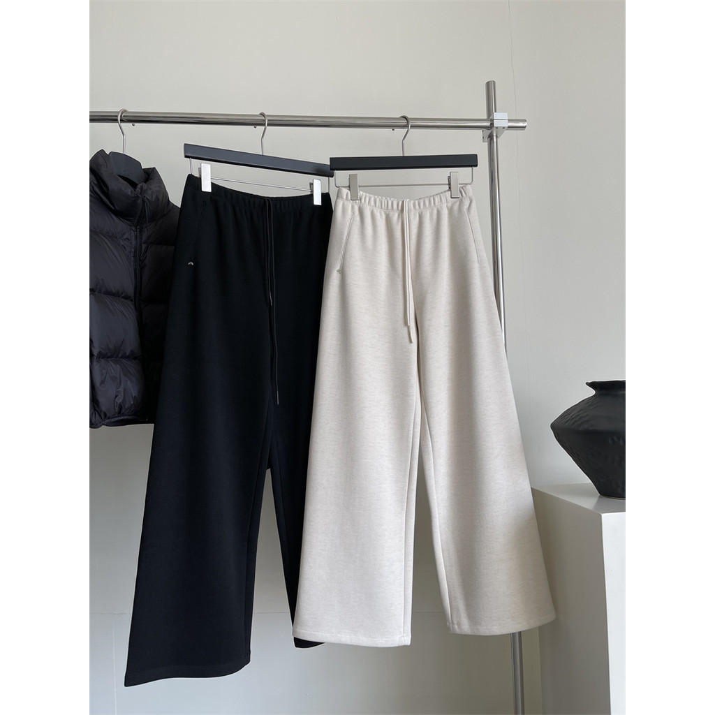 JAYT Minimalista Moda Calças de Cintura Elástica Desgaste Real Sem Costura Design de Cintura Estreita Commuter Calças Re