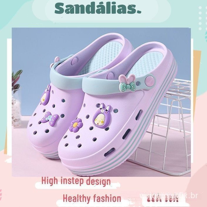 Sandálias Femininas Plataforma De Praia Anti-Derrapante Flip Flop Feminino Adulto Estilo Enfermagem EVA Sapatos De Saúde