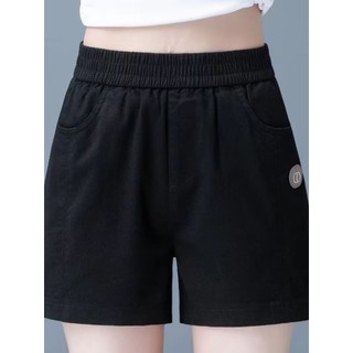 2024 Shorts de cintura alta de linho de algodão feminino verão estilo fino calças de cinco pontos calças retas soltas ma