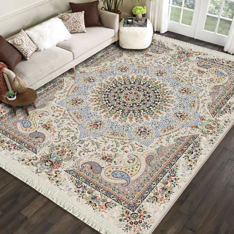 Imagem Xinjiang tapete com pico estilo étnico casa tamanho grande sala de estar quarto cristal veludo oração estilo almofada