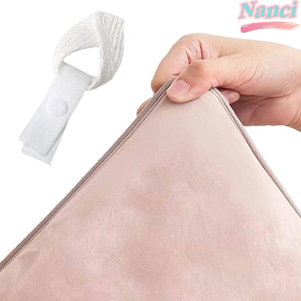 NANCI 4/8/16PCS Laços De Cama , Encadernação De Corda Plana , Ajuste Seguro , Capa De Edredão , Quatro Cantos Fixos